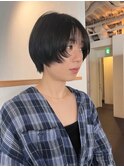 CAF FUKO 暗めカラー/ショートボブヘア/オリーブ/大阪心斎橋
