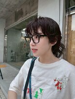 イン(in.)&nbsp;ウルフパーマ/黒髪／ウルフマッシュ