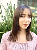 ナインセンス 下北沢(9_________nine sense) ぷつっとロブ×顔まわりレイヤー【下北沢】