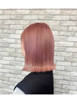 ヘアーアンドアイラッシュ ビス 下曽根店(Bis!)&nbsp;ピンクベージュのつやさらストレートボブ