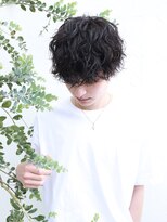 テンバイリップスヘアー(TEN by LIPPS hair)&nbsp;ツーブロ黒髪シャドウパーマ波巻きパーママッシュ