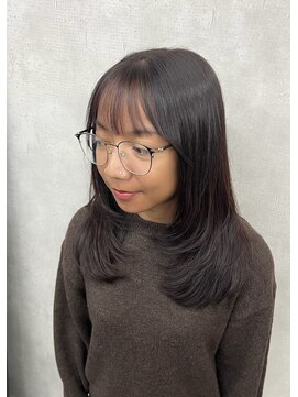 アルブ(alb) 暖色レイヤーしゃぎしゃぎスタイル