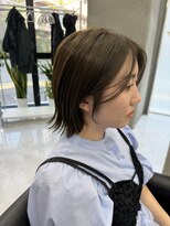 バディ 中野駅前店(BUDDY)&nbsp;ボブ×オリーブベージュ【中野美容室/新中野】