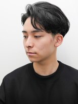 ヨファ ヘアー 芦屋店(YOFA hair)&nbsp;メンズカットニュアンスパーマ刈り上げセンターパート0305