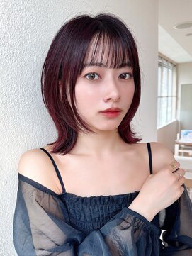 エイミーバイアフロートザガーデン 浦和店(amie by afloat the garden) 小顔顔周りカットが人気◎外ハネボブウルフ【浦和】