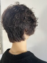 ナナナ パレナ 宝塚店(nanana parena)&nbsp;大人ショートパーマ小顔カット白髪染めくすみグレージュ