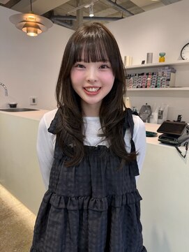 フィット ヒュー 千葉(fit hue) ミルクティーブロンド/ダークブルー/デジタルパーマ/千葉駅