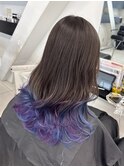 ブルーパープルグラデーションカラー