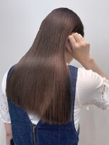 ビーポッシュ ジャスパー店(Be Posh) 美髪ストレート髪質改善トリートメントロンググレージュ縮毛矯正