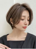 40代50代絶壁解消白髪ぼかし大人丸みショート銀座若見え美人