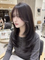 エラン トウキョウ 学芸大学店(elan tokyo)&nbsp;透明感グレージュ/ハッシュカット/ロング/顔まわりカット