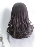 【レイヤーで抜け感ロング×ラベンダーアッシュ】黒岩