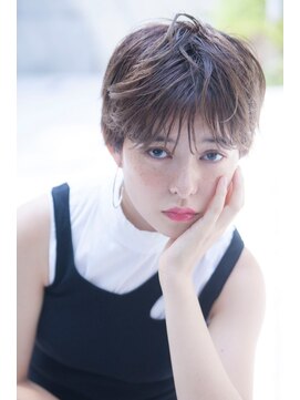 ロジッタ(ROJITHA) 【ROJITHA】シースルーバングショート×フォギーグレージュ