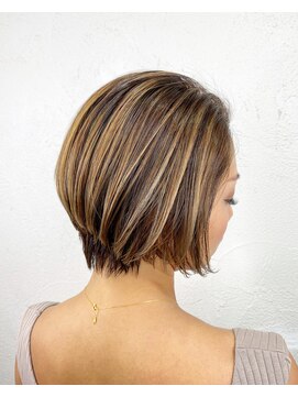 ループ(LOOP) くびれショート+コントラストハイライト