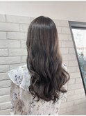 【透明感抜群】赤みのないアッシュグレー　ブリーチなし