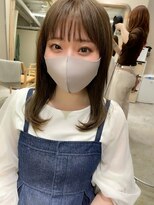 ウル(uru.)&nbsp;お客様アフター　シースルーバング/ミルクティーベージュ