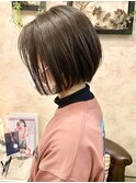 小顔美人大人ショートボブ