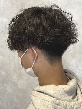 アビー(ABEY) ラフ波巻きスパイラルパーマ刈り上げマッシュ