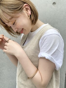 マイル 渋谷(mile) コンパクトボブ×アッシュベージュ