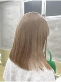 ミルクティーベージュカラーケアブリーチダブルカラー髪質改善