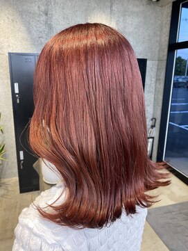 メルバイレガロ 水戸(mer by REGALO) ブリーチ無しのダブルカラー/レッドカラー