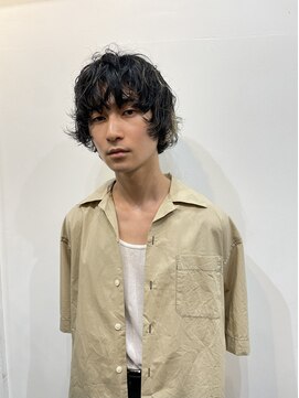 ナループロアツム(Nalu pu loa Tsum) マッシュボブ×ハイライト×くせ毛パーマ