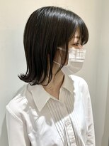 フォーク FOLK&nbsp;【FOLK】カットで透明感☆似合わせ外ハネ切りっぱなしボブ♪