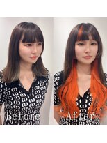 あるじゃんすー 沖縄店 ビビッドオレンジ#シールエクステ#インナーカラー#韓国#沖縄