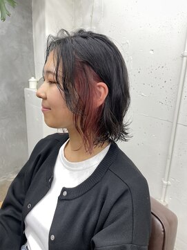 シエン 恵比寿(CIEN) インナーカラー/ケアブリーチ/ピンクベージュ/デザインカラー