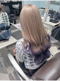 イメチェン/レッドブラウン/フルバング/似合わせカット/渋谷駅