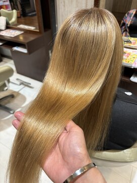 メリア(MELIA) 名取/岩沼/仙台/複数回ブリーチ毛の縮毛矯正