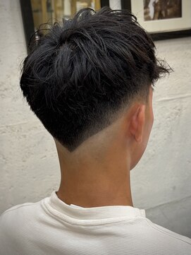 ヒロギンザ 大阪本店(HIRO GINZA) スペインカール×ラインフェード