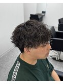 マッシュ波巻きスパイラルパーマ静岡メンズ