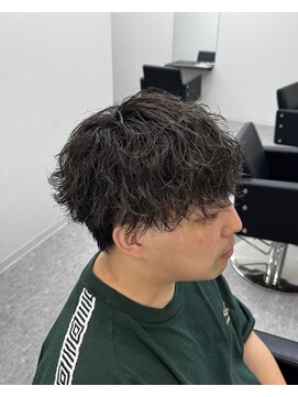 ブライト(BRIGHT) マッシュ波巻きスパイラルパーマ静岡メンズ