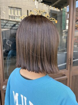 ラソ バルコ(LAZO barco) 結べるボブ柔らか質感オリーブベージュ