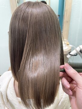 ヘアーメイクオズ(hair make O/S) 《kaito》髪質改善メテオカラー／ミルクティー☆