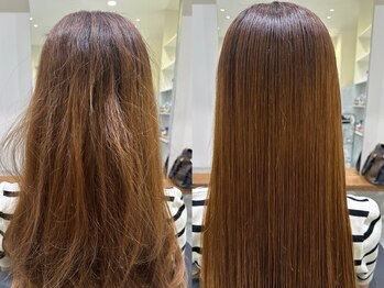 モダ(MoDa)の写真/酸熱ストレートで髪のダメージを抑え、自然なストレートヘアに！髪質改善で美シルエットを叶えましょう♪