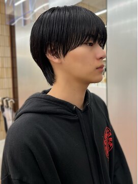 パークレーン アイス イヴェン(park lane ICI yeven) メンズカットシースルーマッシュハイライトダウンパーマYUKI