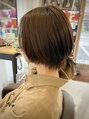 ウイ バイ ファースト 北四番丁店(u'i by first)&nbsp;丸みショート×オリーブ☆顔型・髪質・骨格に合わせてカット