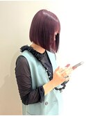 【morio熊本】暖色艶カラー×ボブ