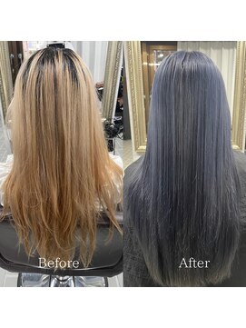 アヤメ 巣鴨店(ayame) ハイトーン_寒色系_ブリーチカラー_巣鴨