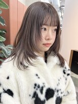 ノード(NODE)&nbsp;栄小顔レイヤーボブミルクティーベージュ