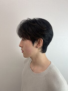 ステージ(STAGE) ダウンパーマ　ニュアンスパーマ　センターパート