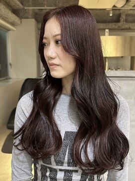 柔らか透明感カラー/ブリーチなし/オリーブブラウン/大阪梅田