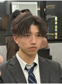 無造作センターパート