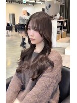 ルル(Lulu)&nbsp;梅田/ブラウン/ベージュ/レイヤー/前髪カット/縮毛矯正/髪質改善