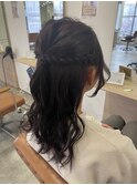 ヘアアレンジ/アップ/ブリーチ
