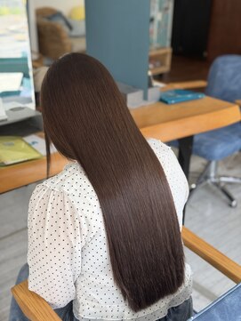 アロハナ 津店(ALOHANA) 髪質改善/ブリーチを止めるミルクティーベージュブラウン/