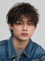 フィフス 大分(fifth)&nbsp;大分シャドウパーマメンズカットラウンドマッシュツーブロック