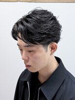 フラッグヘアー 博多駅前店(Flag HAIR) フェザーパーマ センターパート 10~20代